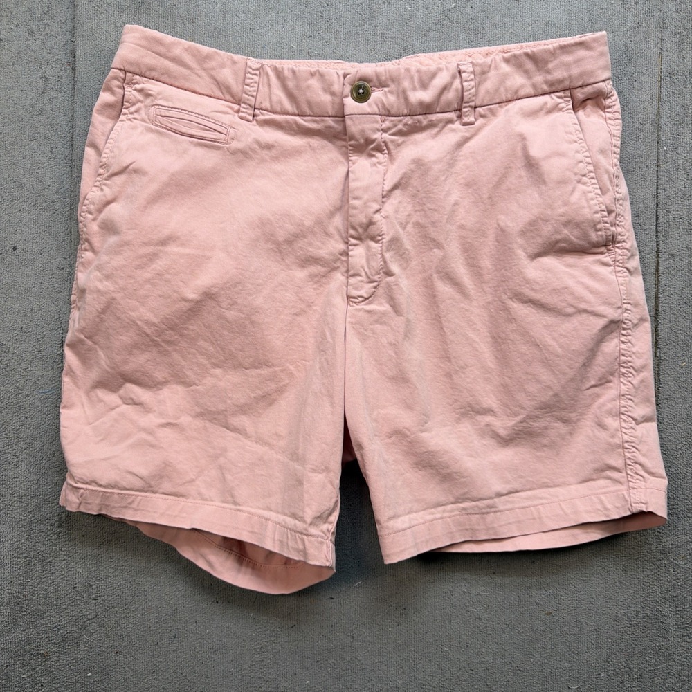 Andover‎ Shop Drummond Shorts Pink Chino Cotton 9" Inseam Preppy Men's 36